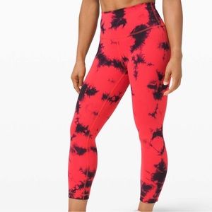 Lululemon Wunder Train High Rise Crop Leggings